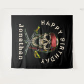 Piraten schat schedel spook achtergrond wandkleed (Voorkant (horizontaal))