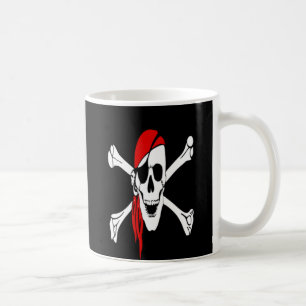 piraten schedel en kruisbeenderen koffiemok