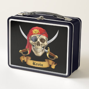 Piraten schedel en zwaarden