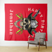 Piraten Schedel Geest Verjaardag Achtergrond Wandkleed (In Situ (horizontaal))