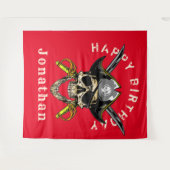 Piraten Schedel Geest Verjaardag Achtergrond Wandkleed (Voorkant (horizontaal))