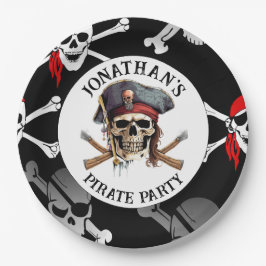 PIRATEN schedel KAPITEIN Papieren bord