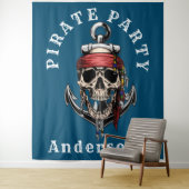 Piraten Schedel Loot Achtergrond Wandkleed (In situ)
