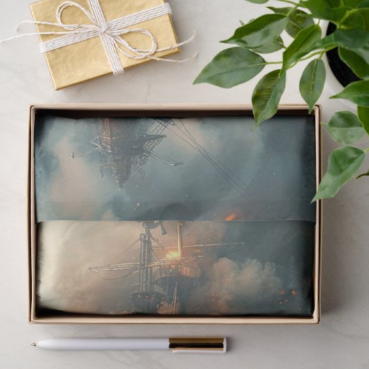 piraten schedel schip vliegt decoupage tissuepapier (Geschenk)