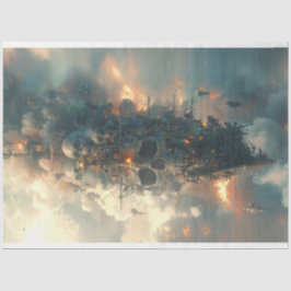 piraten schedel schip vliegt decoupage tissuepapier