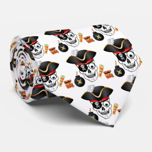 PIRATEN schedel Stropdas