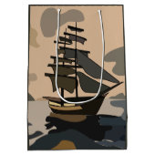 Piraten schip avontuur piraat medium cadeauzakje (Achterkant)