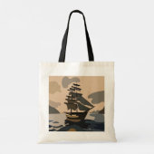 Piraten schip avontuur piraat tote bag (Achterkant)