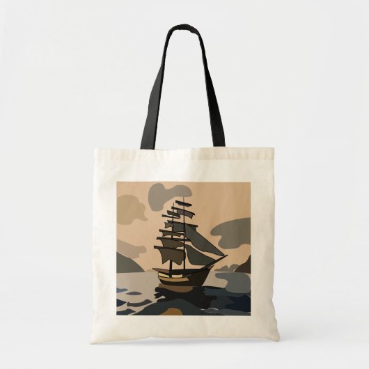 Piraten schip avontuur piraat tote bag (Voorkant)