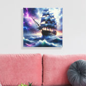 Piraten Schip Canvas Afdruk (Insitu (Woonkamer))