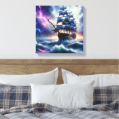 Piraten Schip Canvas Afdruk (Insitu (Slaapkamer))