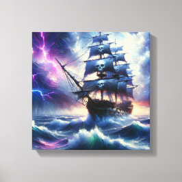 Piraten Schip Canvas Afdruk