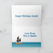 Piraten schip kaart (Binnen)