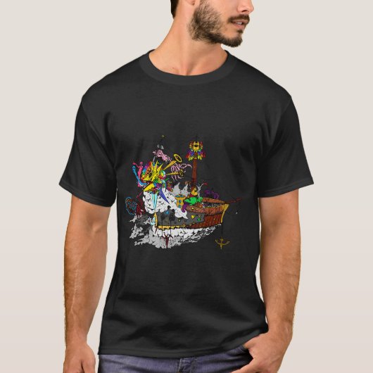 Piraten schip t-shirt (Voorkant)