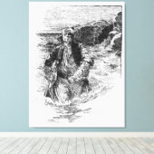  Piraten, Sir Henry Morgan in de Oceaan Canvas Afdruk (Insitu (Houten vloer))