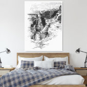  Piraten, Sir Henry Morgan in de Oceaan Canvas Afdruk (Insitu (Slaapkamer))