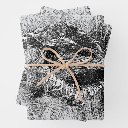  Piraten, Sir Henry Morgan in de Oceaan Inpakpapier Vel (In situ)