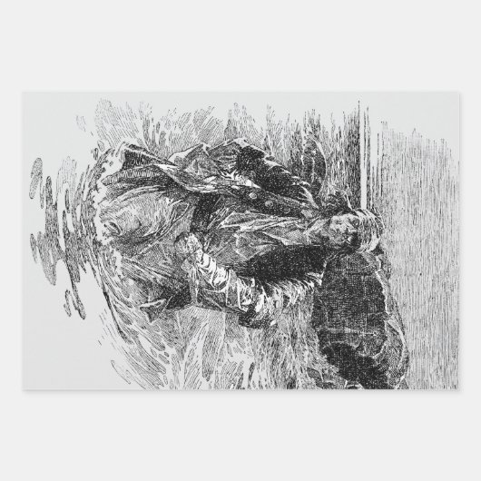  Piraten, Sir Henry Morgan in de Oceaan Inpakpapier Vel (Voorkant)