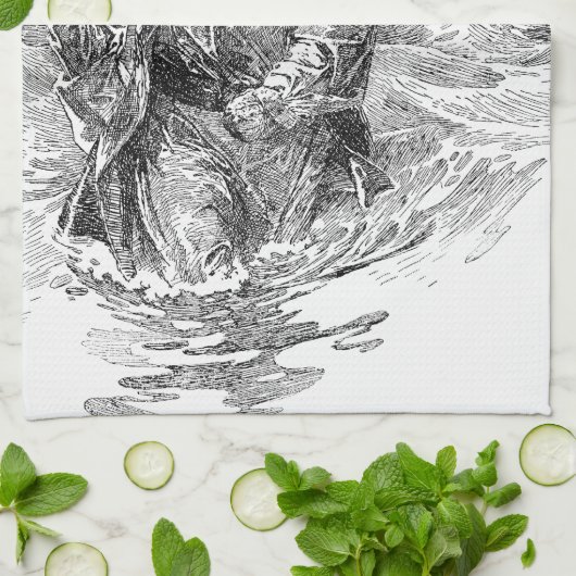 Piraten, Sir Henry Morgan in de Oceaan Theedoek (Gevouwen)