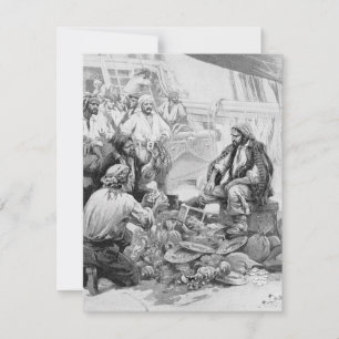  piraten tellen hun schatten en loot