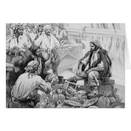 piraten tellen hun schatten en loot (Voorkant Horizontaal)