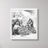 piraten tellen hun schatten en loot canvas afdruk (Voorkant)