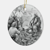  piraten tellen hun schatten en loot keramisch ornament (Links)