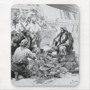 piraten tellen hun schatten en loot muismat