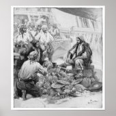  piraten tellen hun schatten en loot poster (Voorkant)