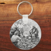 piraten tellen hun schatten en loot sleutelhanger (Voorkant)