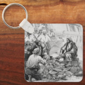 piraten tellen hun schatten en loot sleutelhanger (Voorkant)