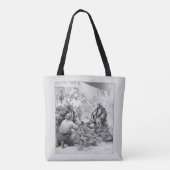  piraten tellen hun schatten en loot tote bag (Achterkant)