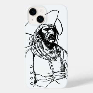 Piraten uit de oude doos, een tekening van een boe Case-Mate iPhone case