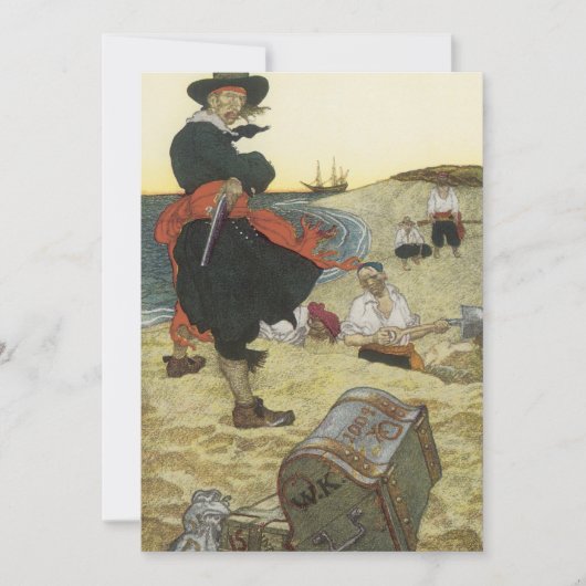 Piraten uit de oude tijd, William Kidd begraaft sc (Voorkant)