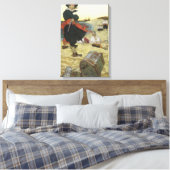 Piraten uit de oude tijd, William Kidd die schat b Canvas Afdruk (Insitu (Slaapkamer))