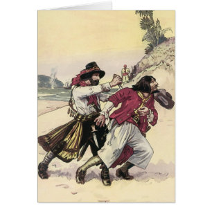 Piraten uit het verleden, duelleren tot de dood op
