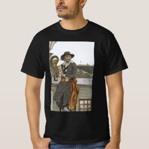 Piraten uit het verleden, Kidd op het dek van Adve T-shirt