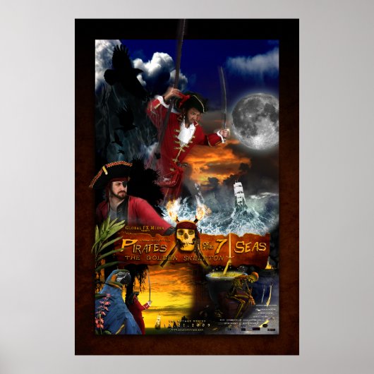 "Piraten van de 7 Zeeen" Poster (Voorkant)