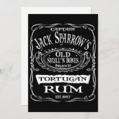 Piraten van de Caraïben Tortugan Rum Sparrow (Voorkant / Achterkant)