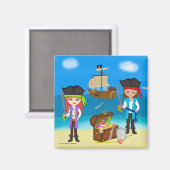 Piraten van de Hinterland Magnet (Voorkant / Achterkant)