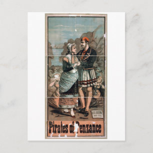 Piraten van het  theater van Penzance Briefkaart