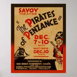 Piraten van Penzance 1938 WPA-Poster Poster