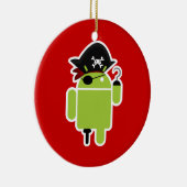 Piraten versus Ninjas Keramisch Ornament (Rechts)