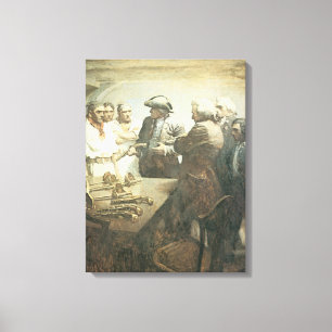 Piraten, voorbereid op Mutiny door NC Wyeth Canvas Afdruk