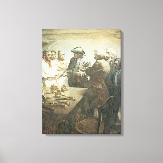  Piraten, voorbereid op Mutiny door NC Wyeth Canvas Afdruk (Voorkant)