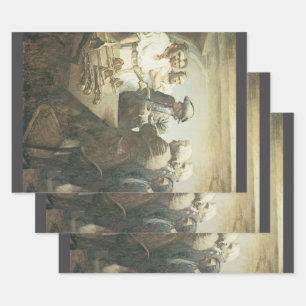  Piraten, voorbereid op Mutiny door NC Wyeth Inpakpapier Vel