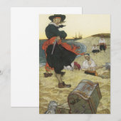 piraten, William Kidd Burying Treasure (Voorkant / Achterkant)