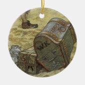  piraten, William Kidd Burying Treasure Keramisch Ornament (Voorkant)