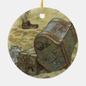  piraten, William Kidd Burying Treasure Keramisch Ornament (Achterkant)