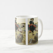  piraten, William Kidd Burying Treasure Koffiemok (Voorkant rechts)